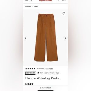 Madewell Harlow Wide-Leg Pants